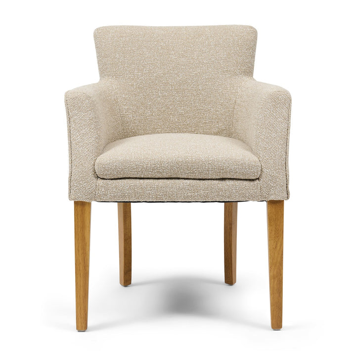 Waverly Dining Armchair; Mountain Weave Dune Sand