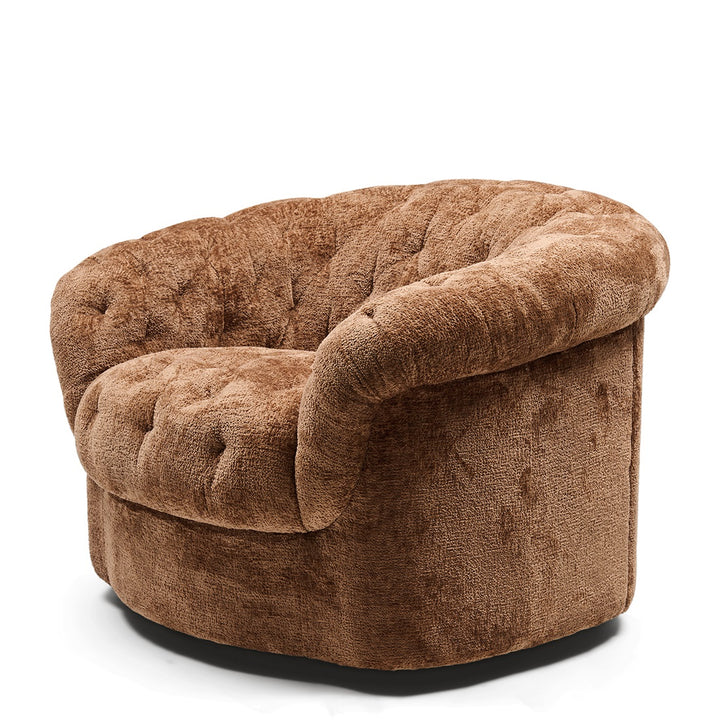 Rivièra Maison Palma Drehsessel Mélange Weave Cognac
