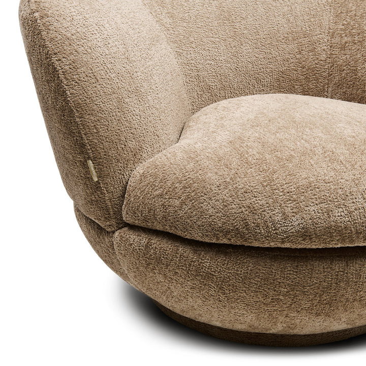 Rivièra Maison Credo Swivel Club Chair Mélange Weave Wheat