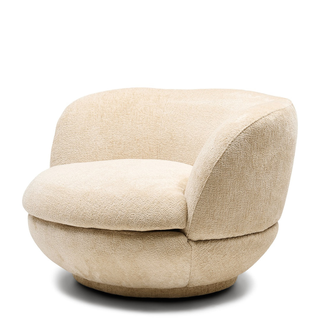 Rivièra Maison Credo Swivel Club Chair Mélange Weave Cream