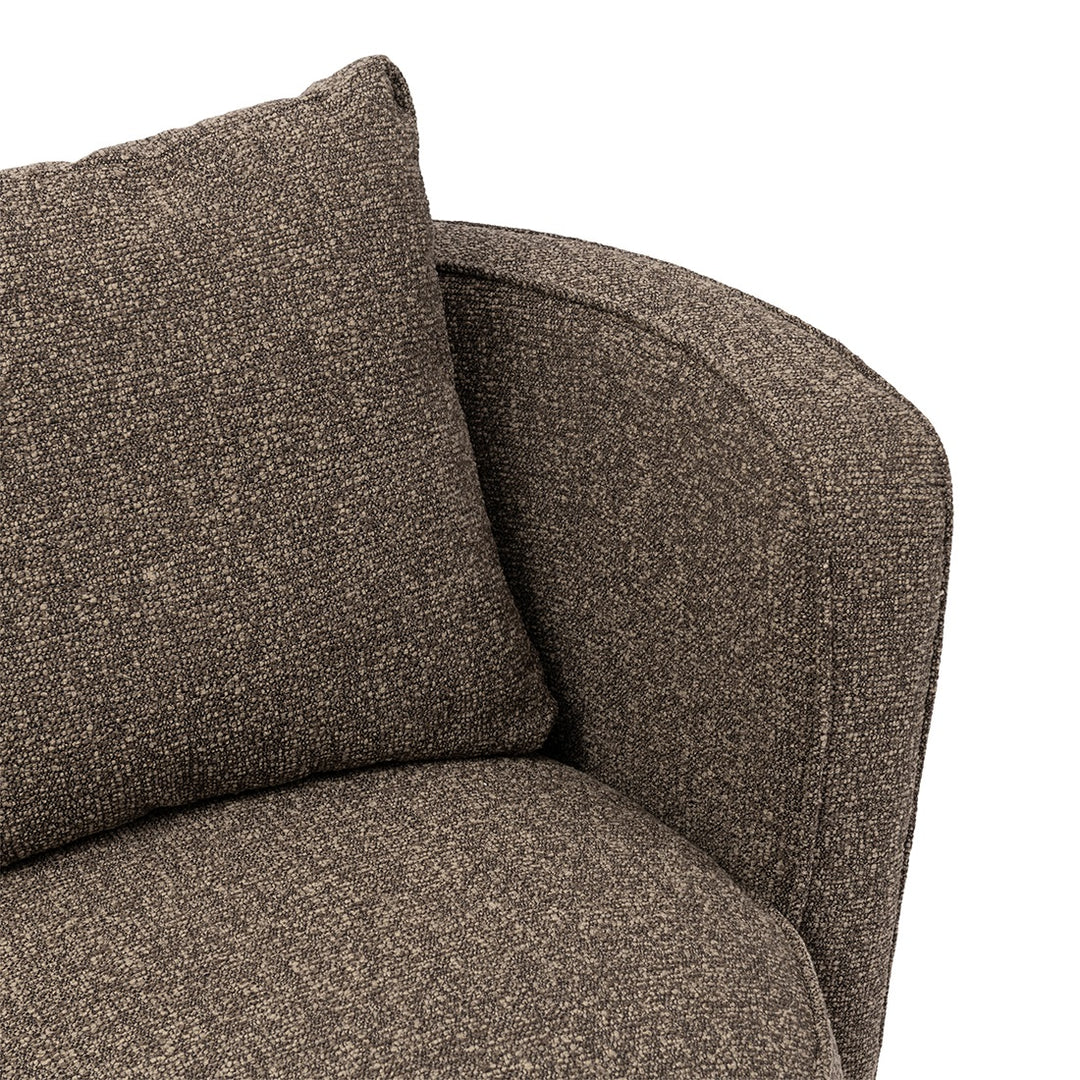 Cipriani Swivel Armchair; Mountain Weave Lush Brown