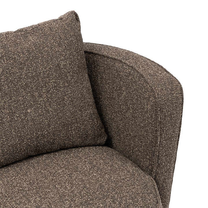 Cipriani Swivel Armchair; Mountain Weave Lush Brown