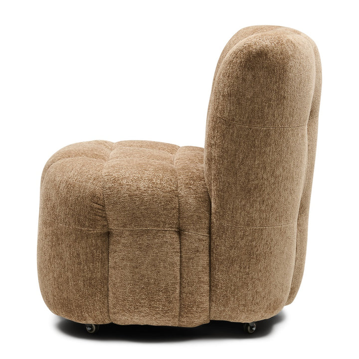 Rivièra Maison Davos Dining Chair w/wheels, Soft Weave Warm Taupe