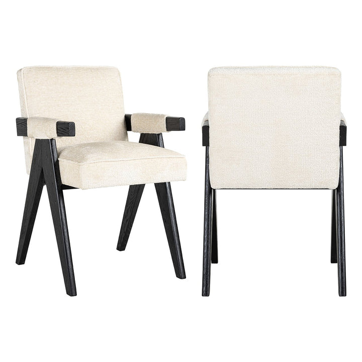 Stoel Cooper witte chenille (Bergen 900 witte chenille)