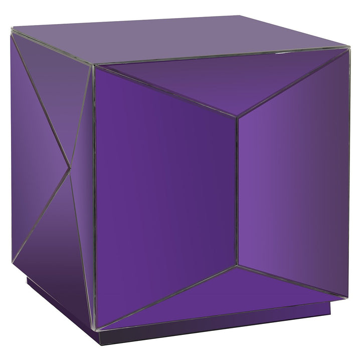 Side table Shifra mirror purple