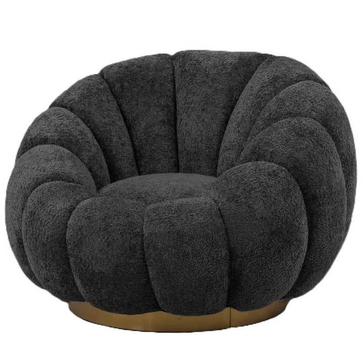PTMD Daisy Armchair Anthracite Euphoria