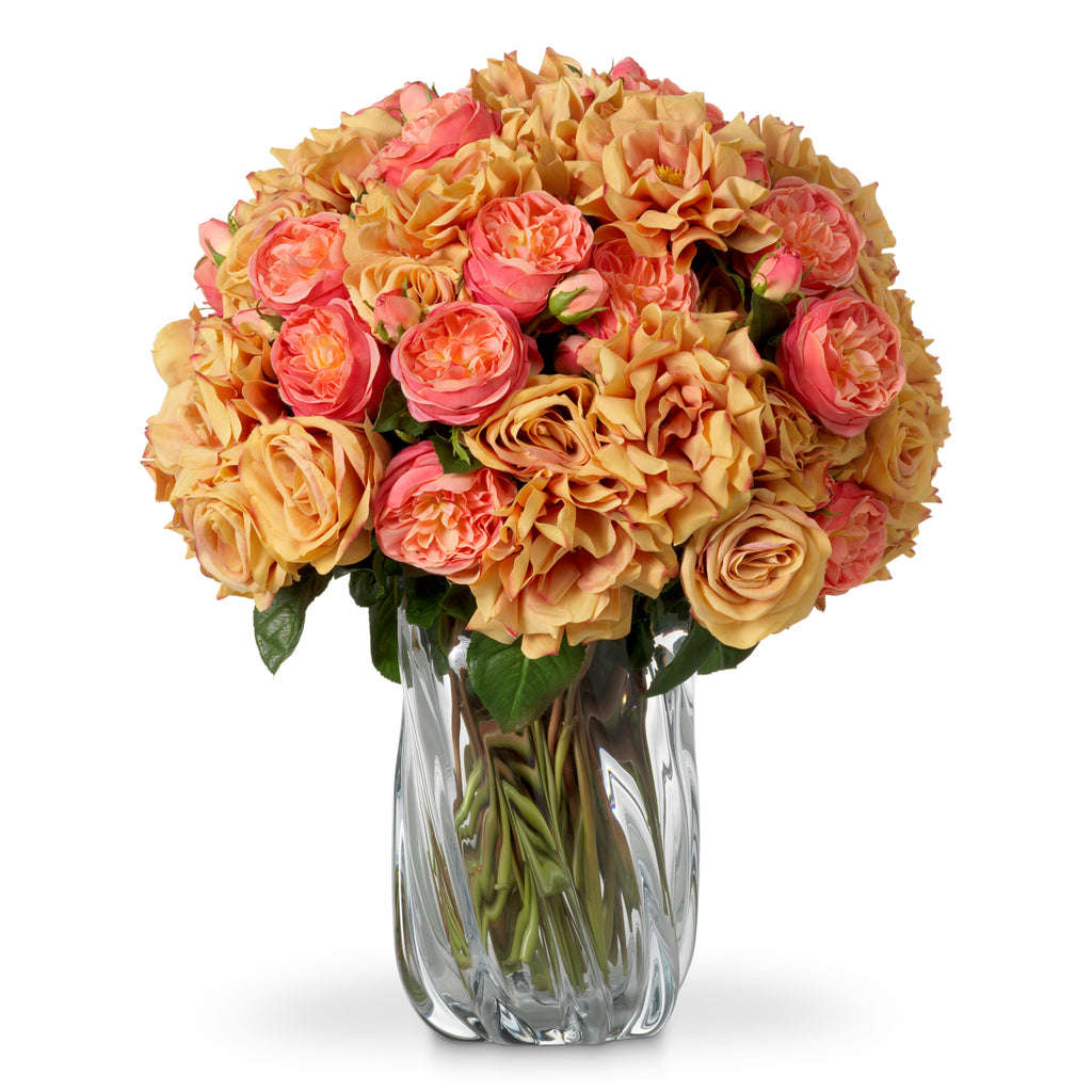 Bouquet of Roses real touch 72 pieces/3 varieties