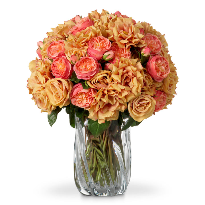 Bouquet of Roses real touch 72 pieces/3 varieties