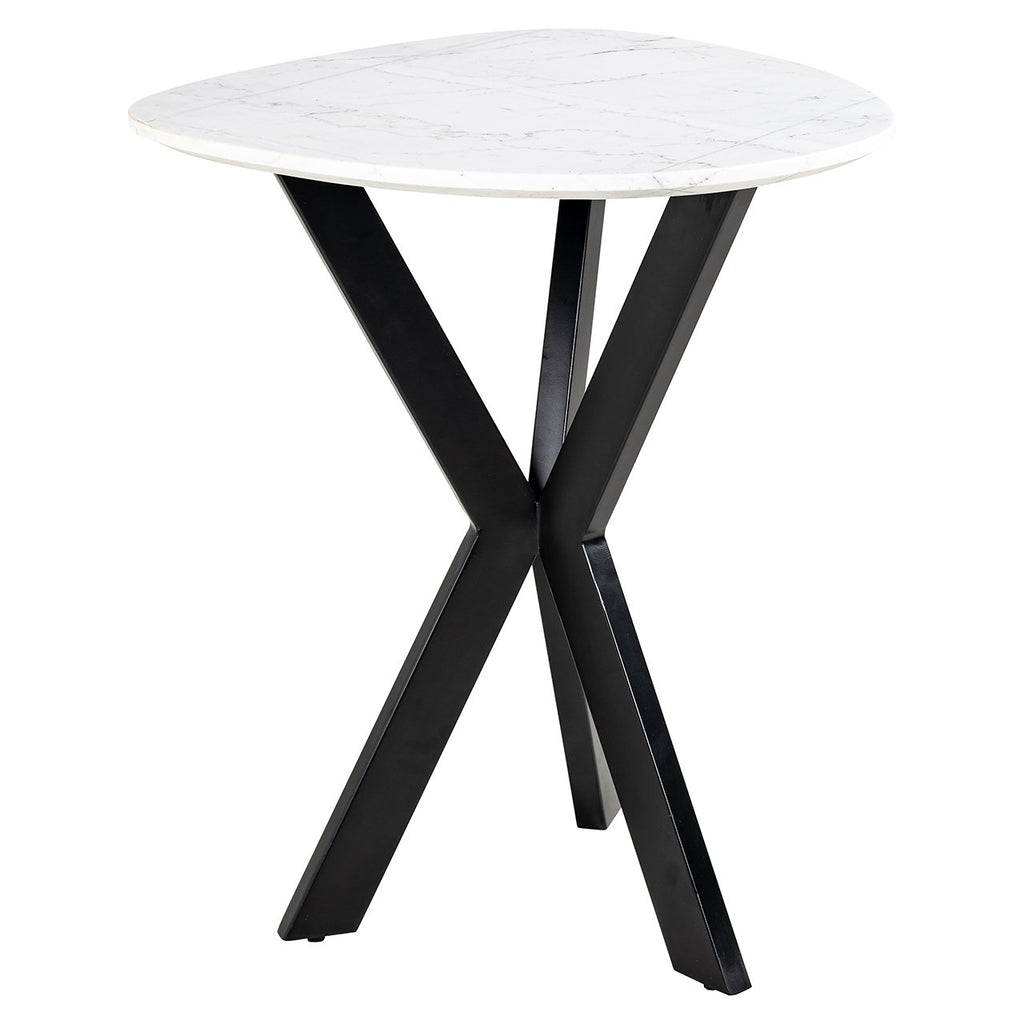 Side table Trocadero white (Black/white)