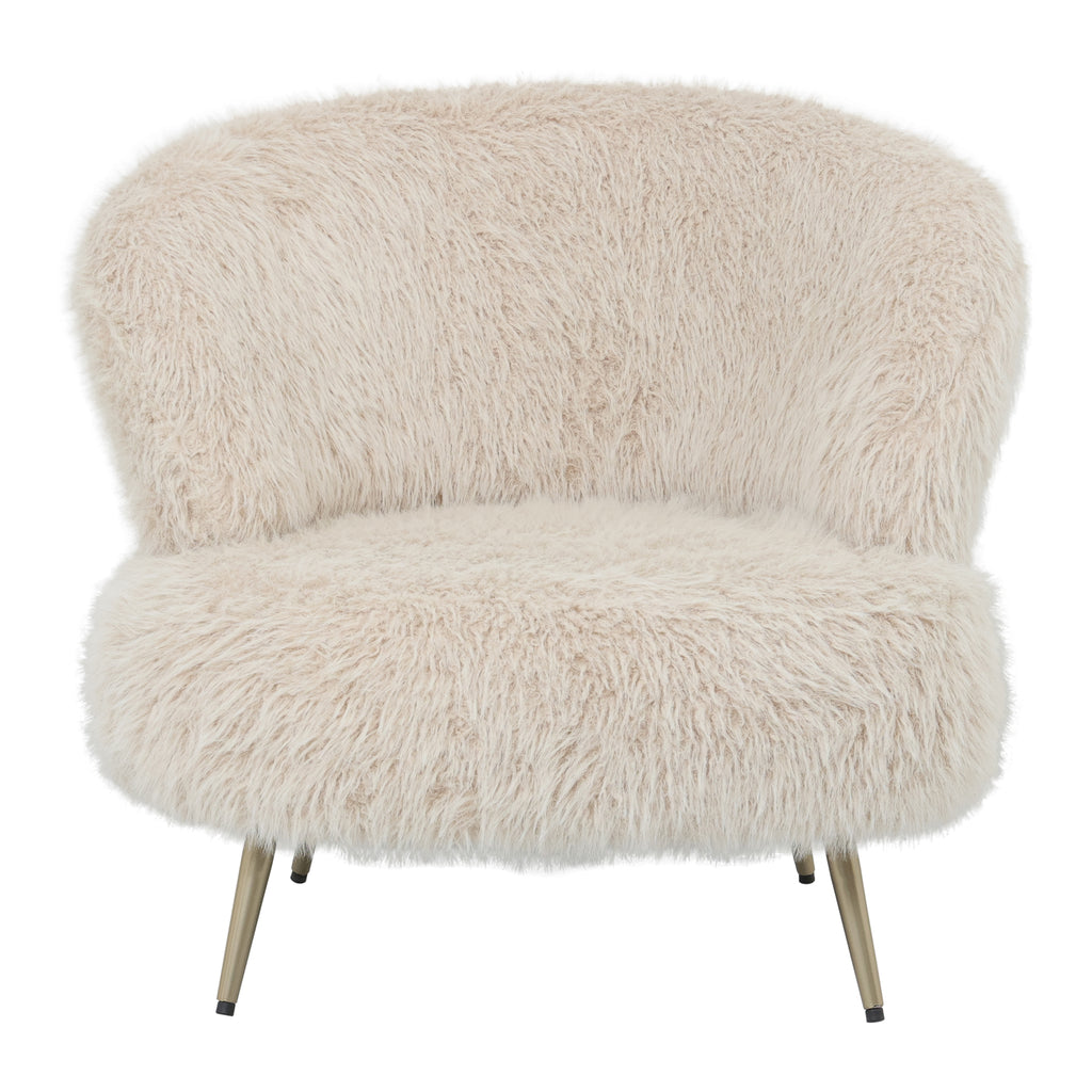 Franklyn Beige Hair Armchair