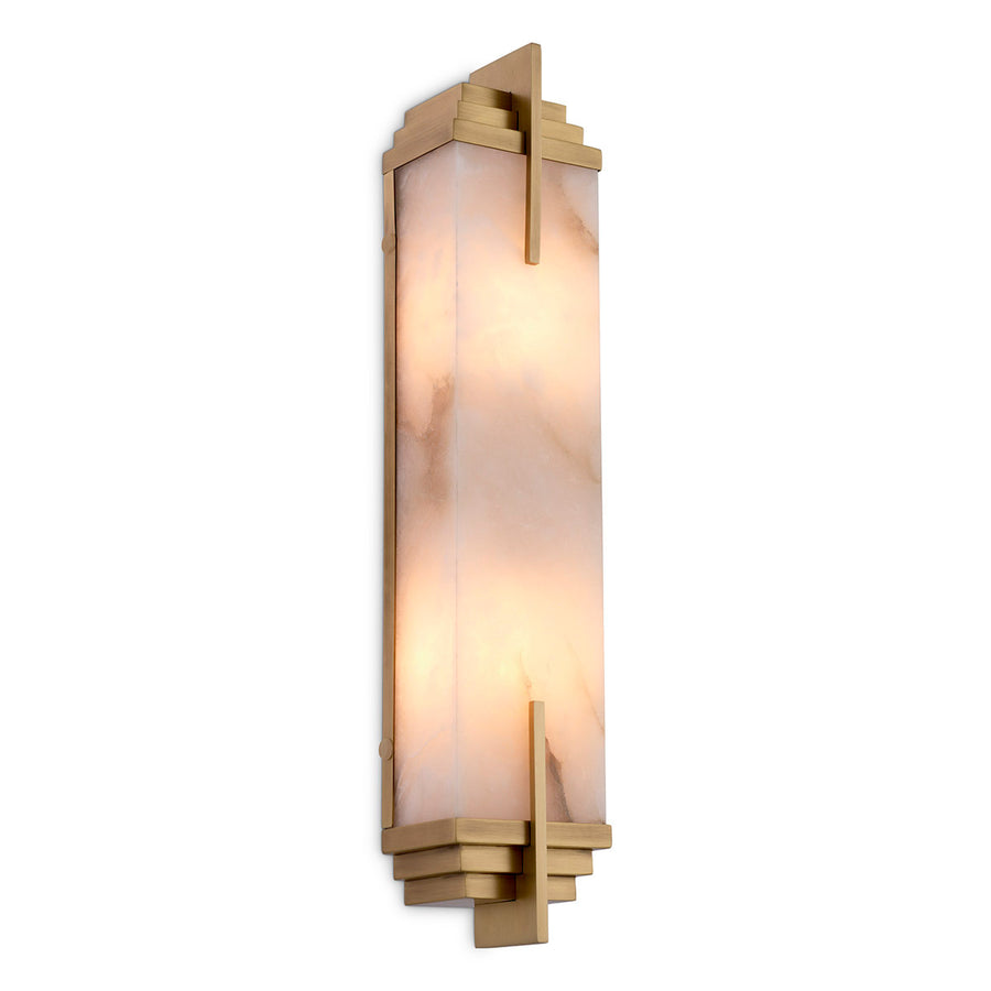 Eichholtz Wandlamp Harman Antiek Messing – afbeelding 1