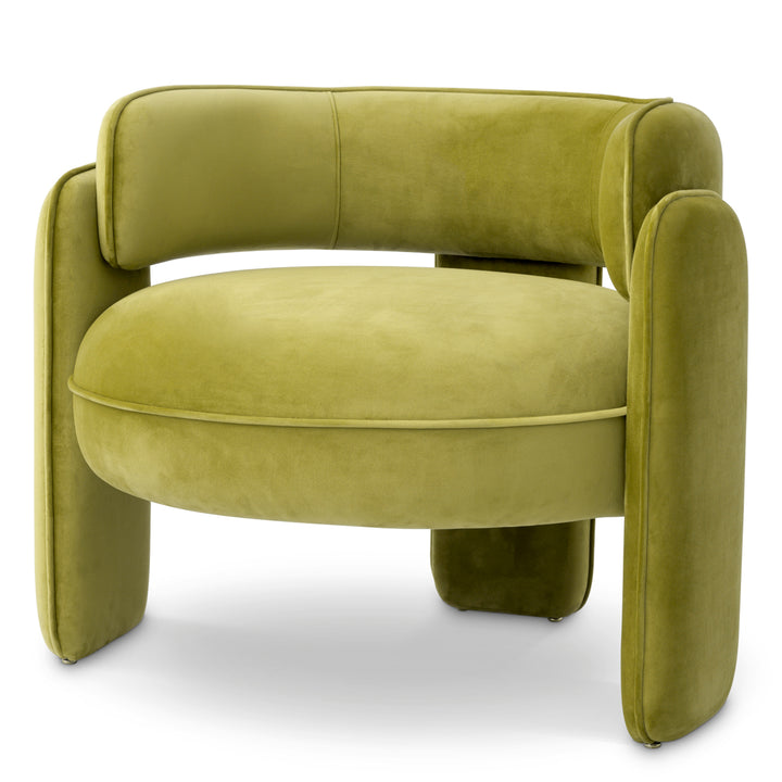 Eichholtz Fauteuil Chaplin - Savona vintage green velvet