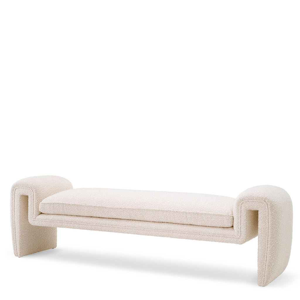 Eichholtz Bench Tondo L - Bouclé Cream