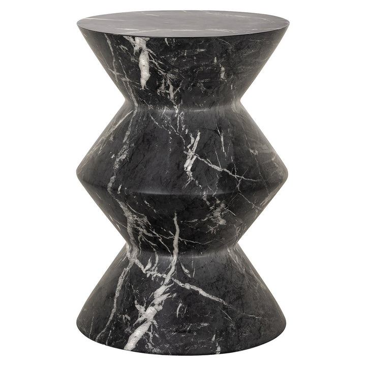 Side table Bosco faux black marble (Black)