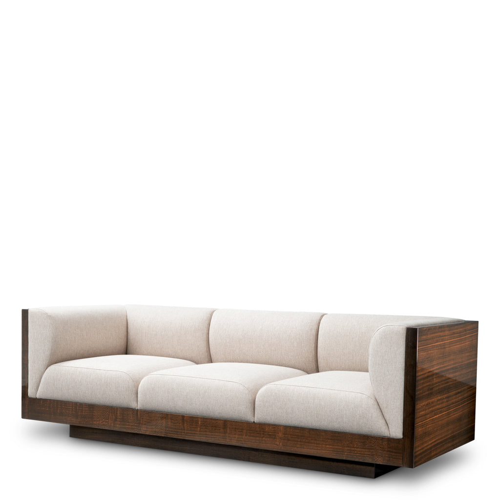 Eichholtz Sofa Sebastian - High Gloss Eucalyptus Veneer