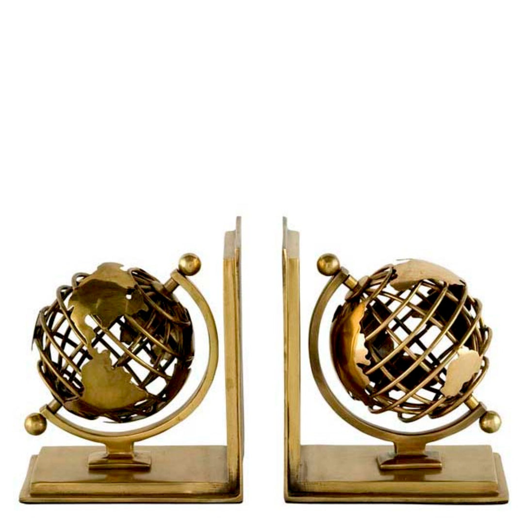 Eichholtz Boekensteunen Globe Set van 2 – afbeelding 1