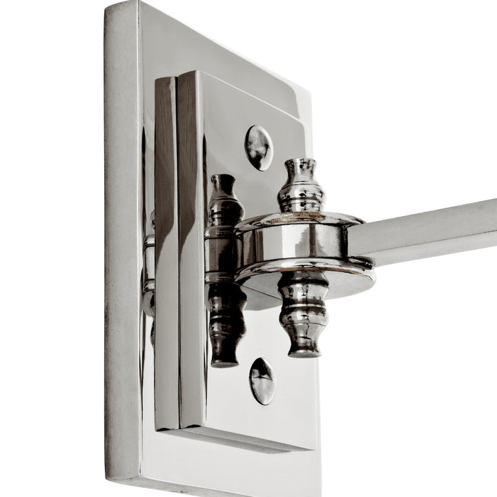 Eichholtz Wandlamp Lexington Double Nikkel Wit – afbeelding 4