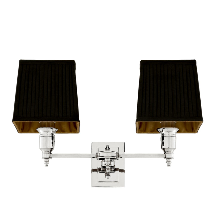 Eichholtz Wandlamp Lexington Double Nikkel Zwart – afbeelding 3
