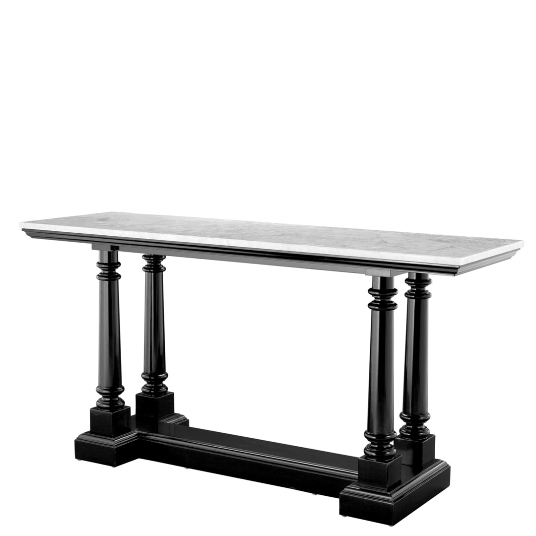 Eichholtz Consoletafel Walford Waxed Black White Marble