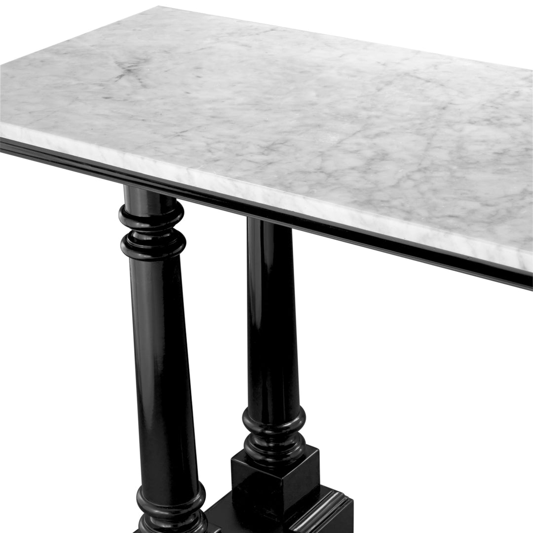 Eichholtz Consoletafel Walford Waxed Black White Marble