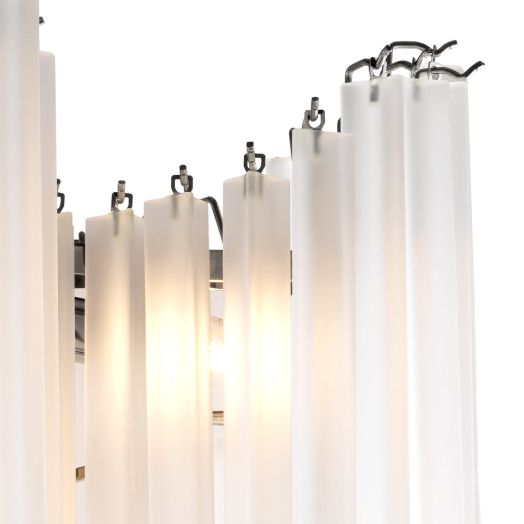 Eichholtz Kroonluchter Pulsar Nickel Frosted Glass
