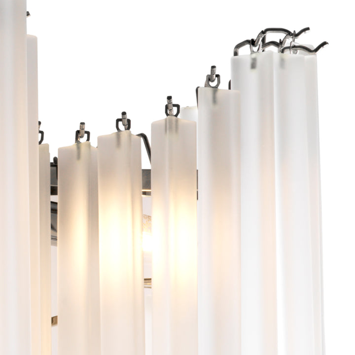 Eichholtz Kroonluchter Pulsar Nickel Frosted Glass