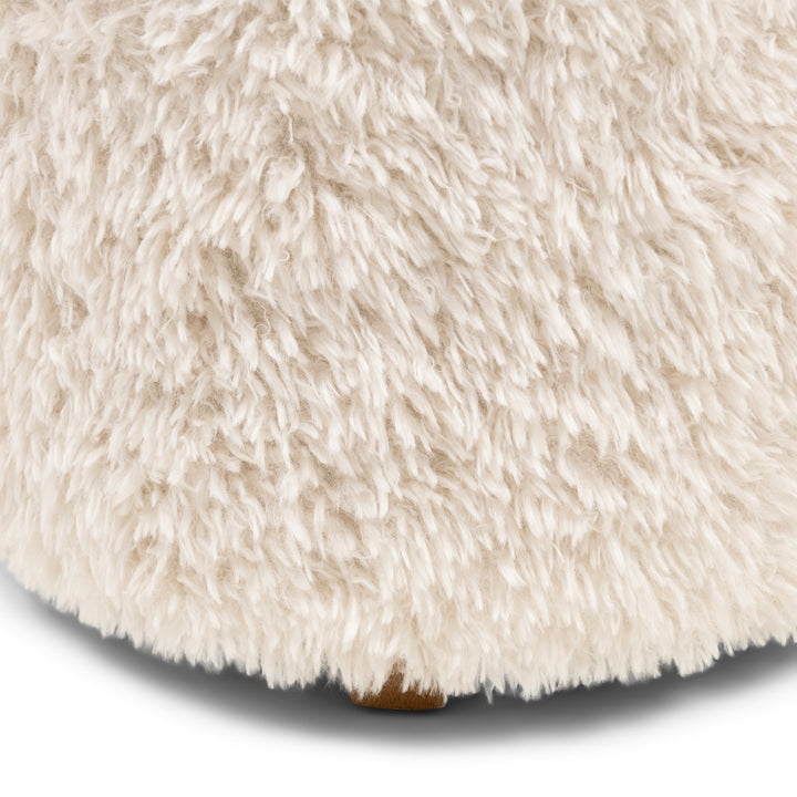 Bowery Footstool White Lion
