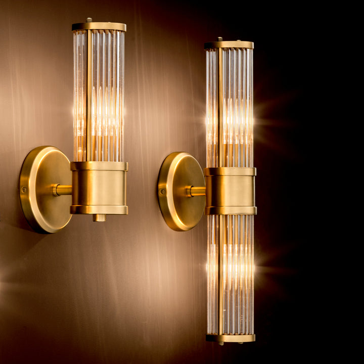 Eichholtz Wandlamp Claridges Double Helder Glas