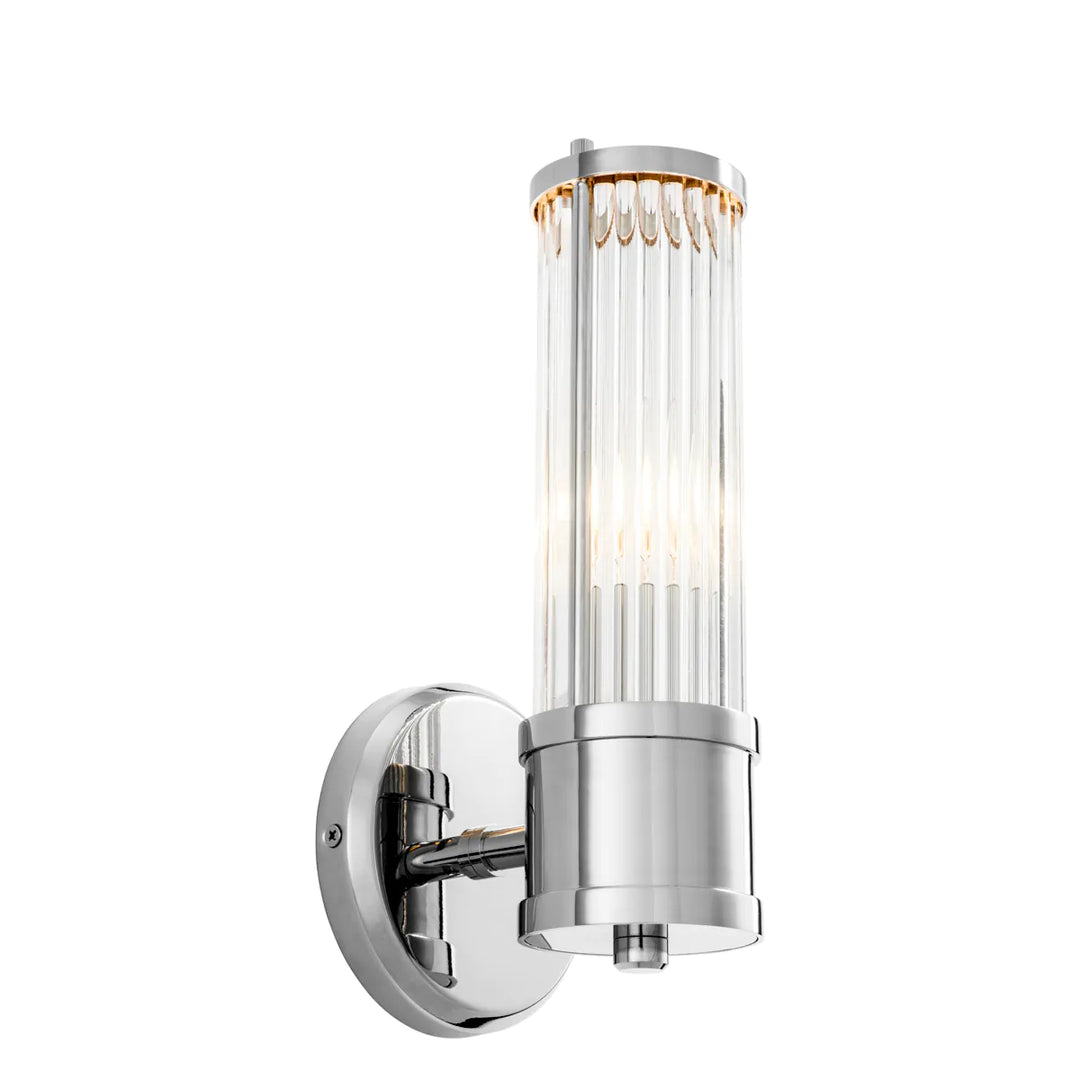 Eichholtz Wandlamp Claridges Single Nikkel – afbeelding 1
