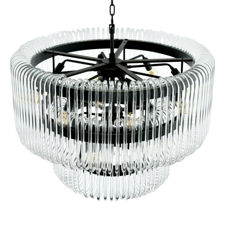 Eichholtz Chandelier Sutton House Bronze Clear Glass