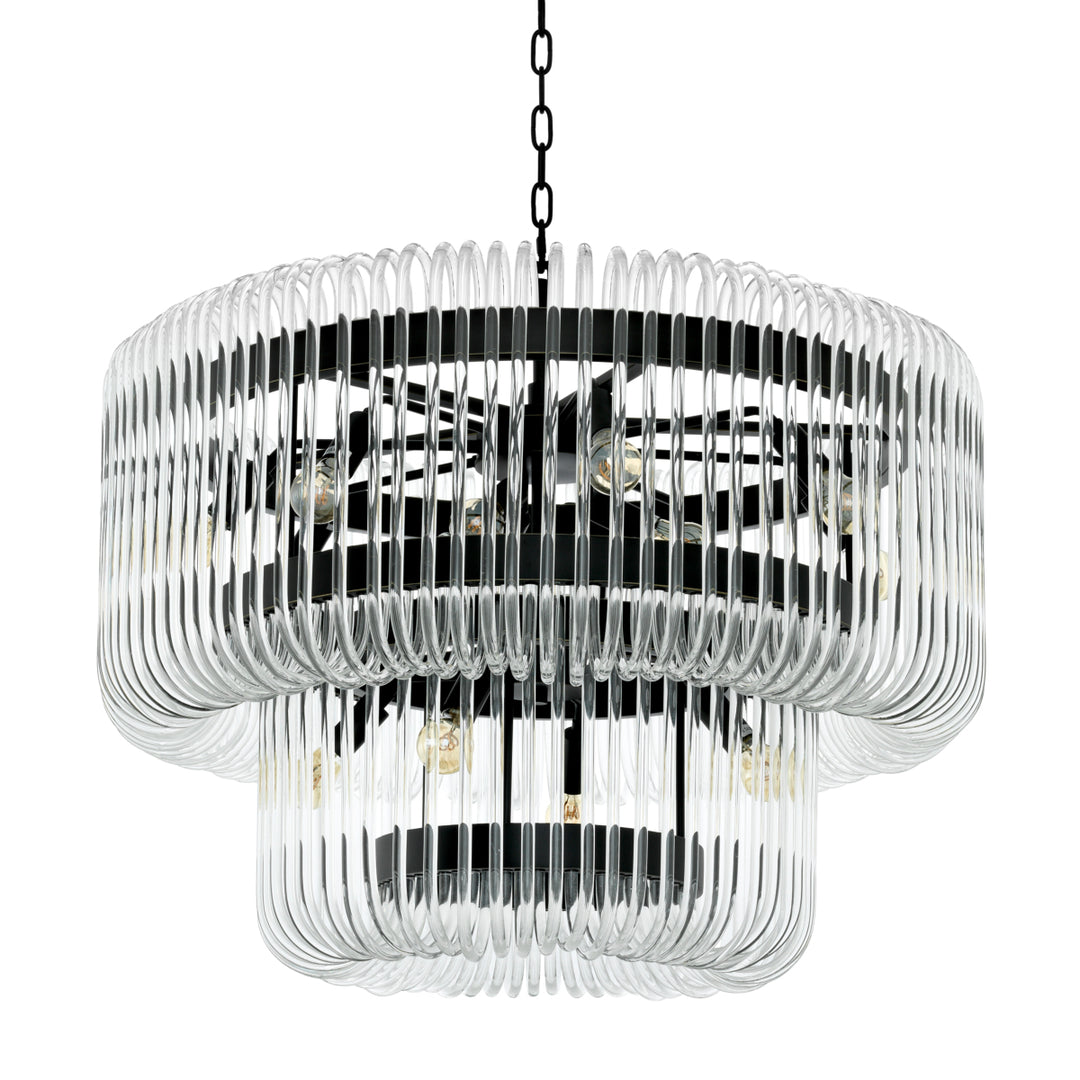 Eichholtz Chandelier Sutton House Bronze Clear Glass