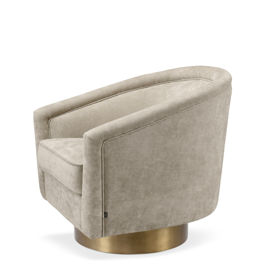 Eichholtz Draaifauteuil Catene Clarck Sand