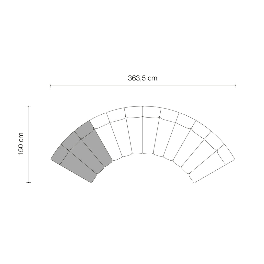 Eichholtz Modulares Sofa Lando Mitte
