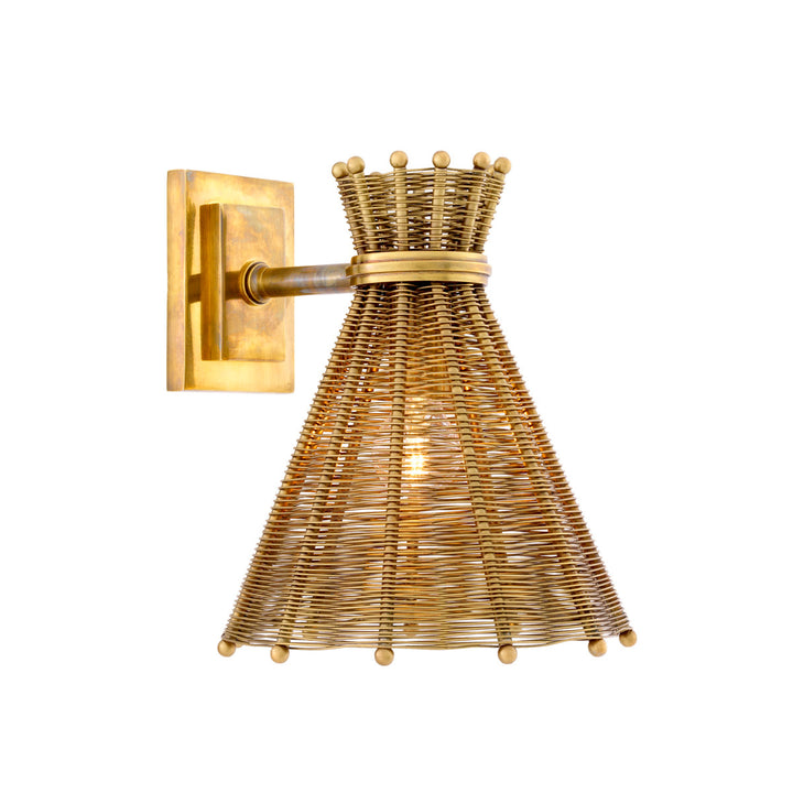 Eichholtz Wandlamp Kon Tiki Vintage Messing – afbeelding 1