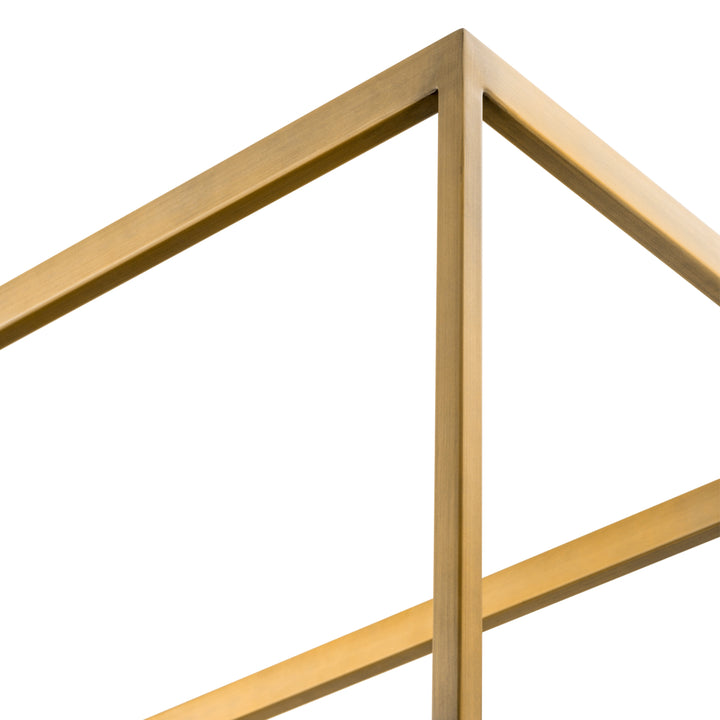 Eichholtz Wandkast Omega Brushed Brass Smoke Glass