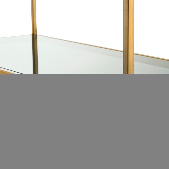 Eichholtz Wandkast Omega Brushed Brass Smoke Glass