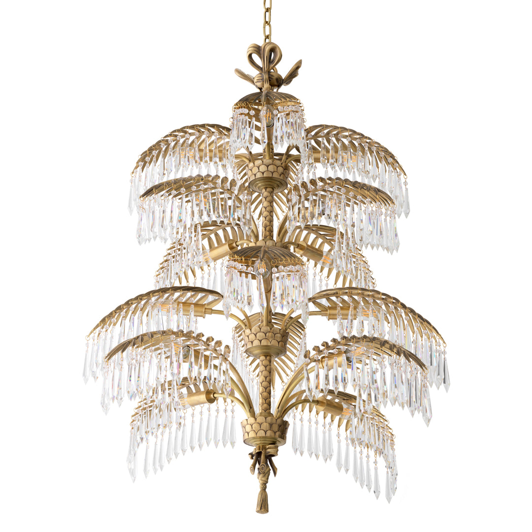 Eichholtz Chandelier Hildebrandt XL Vintage Brass