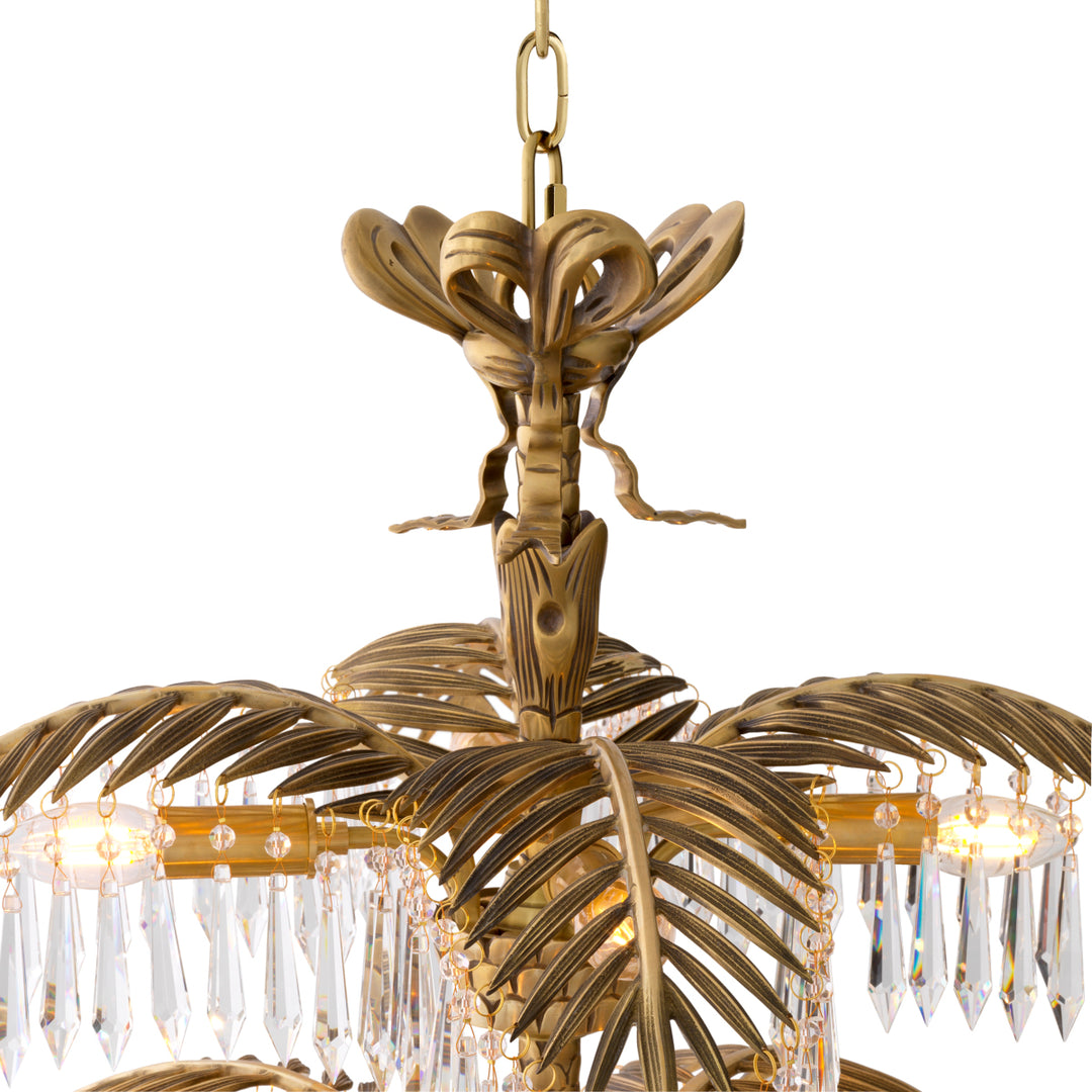 Eichholtz Chandelier Hildebrandt XL Vintage Brass
