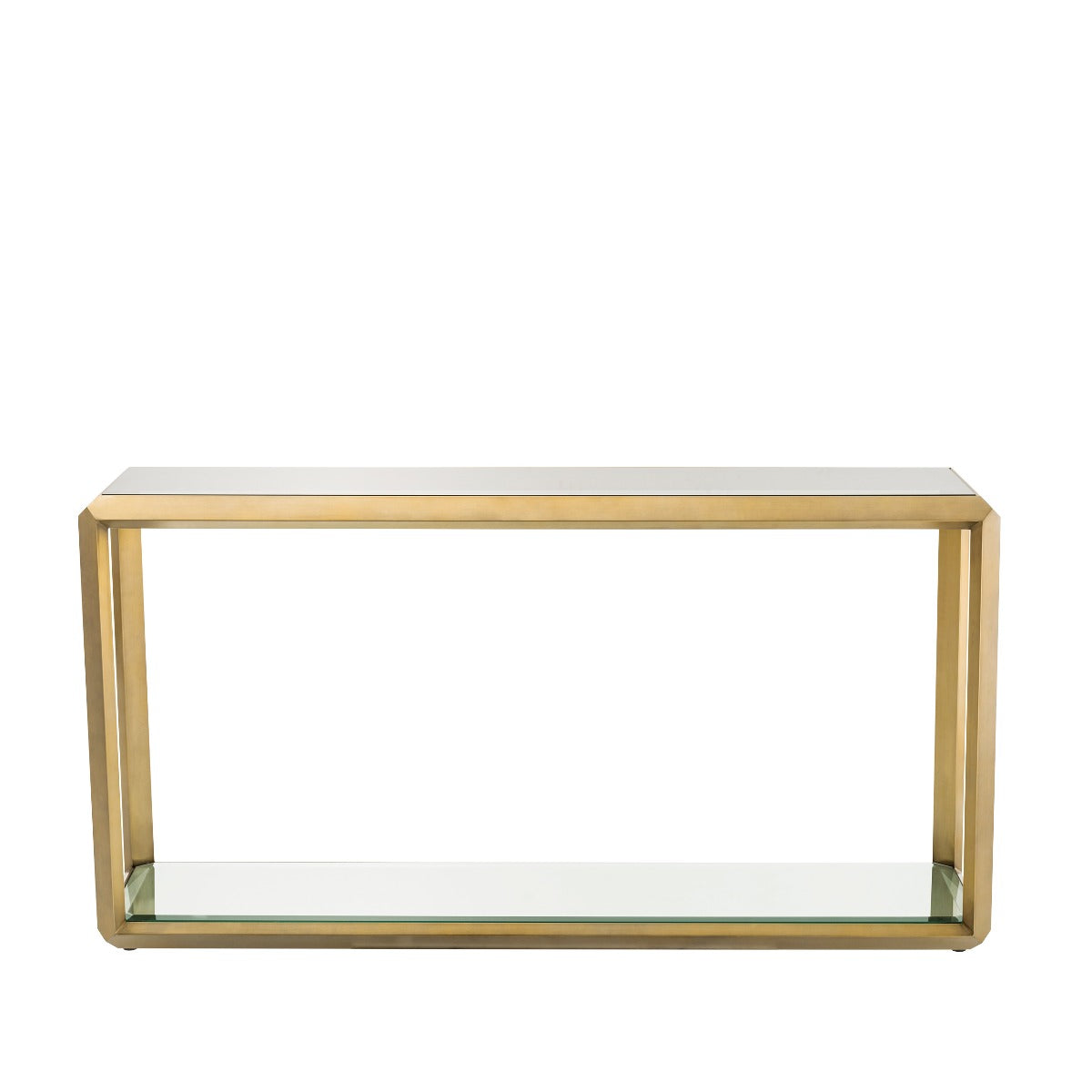 Eichholtz Consoletafel Callum Brushed Brass Smoke Mirror Glass