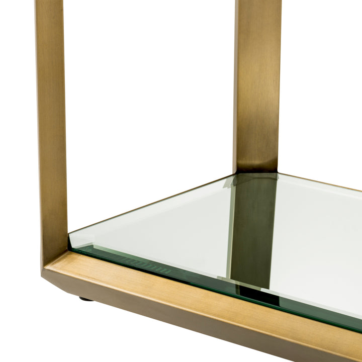 Eichholtz Consoletafel Callum Brushed Brass Smoke Mirror Glass