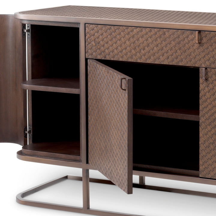 Eichholtz Dressoir Napa Valley Woven Oak Bronze