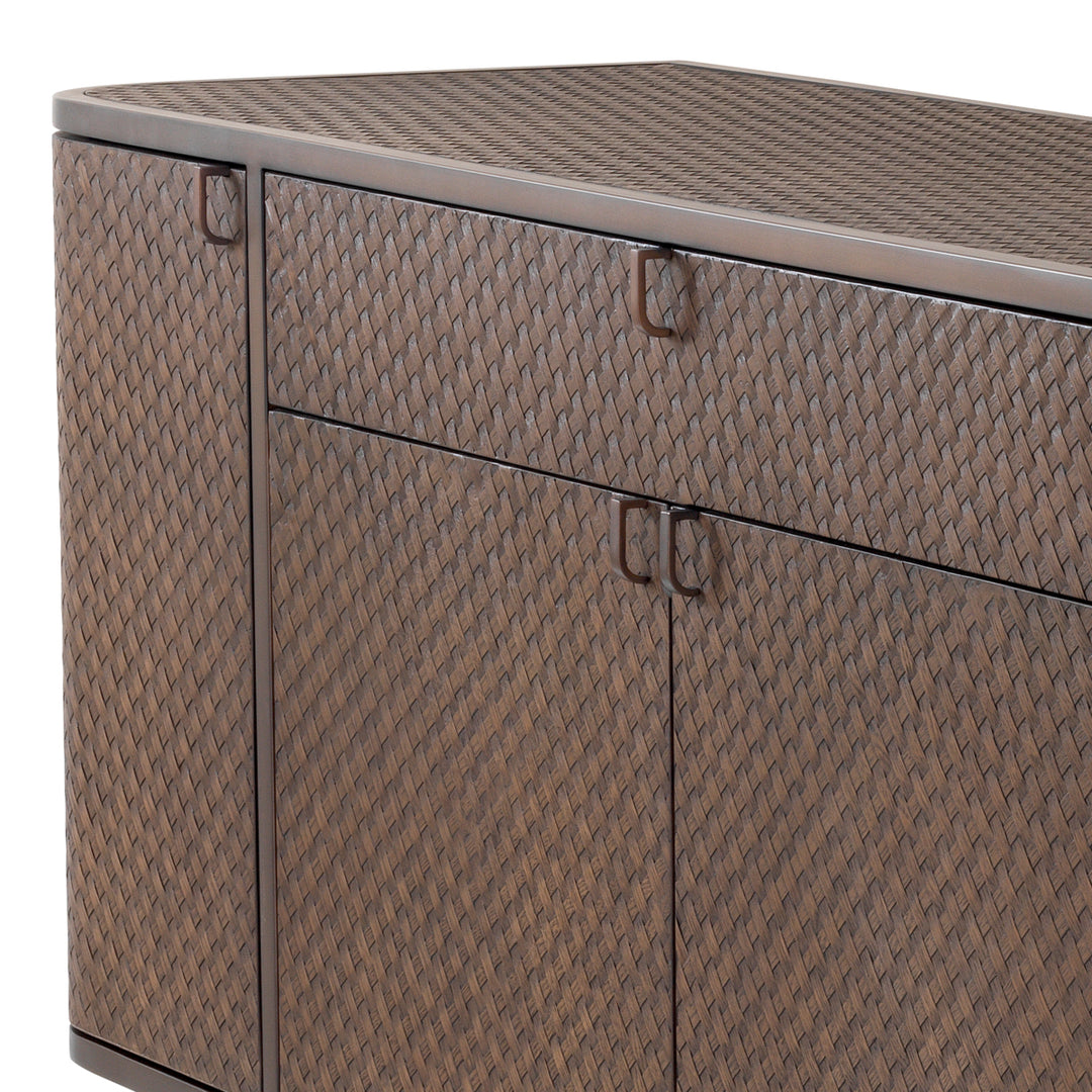 Eichholtz Dressoir Napa Valley Woven Oak Bronze