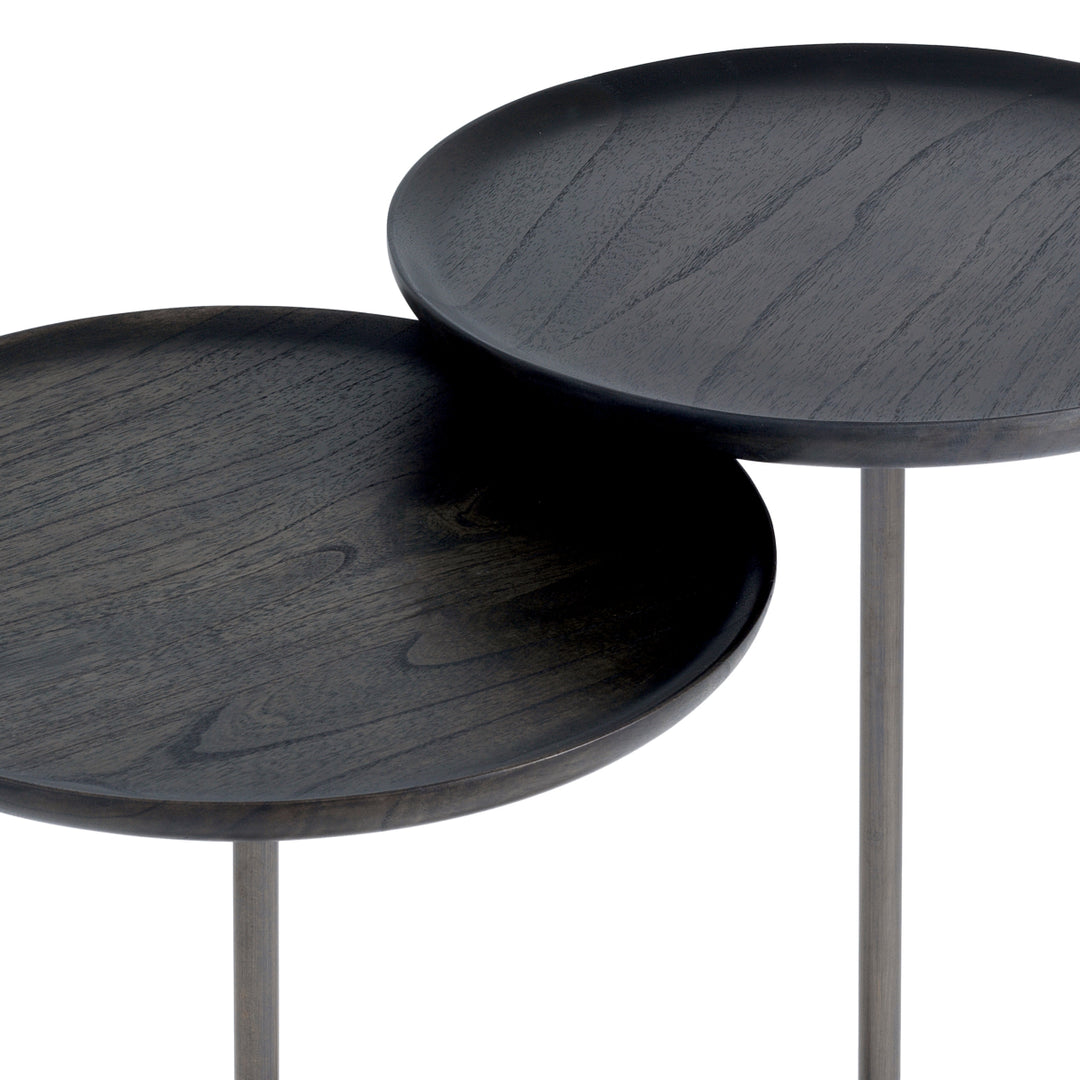 Eichholtz Bijzettafel Puglia Set van 2 Grey Marble Mocha