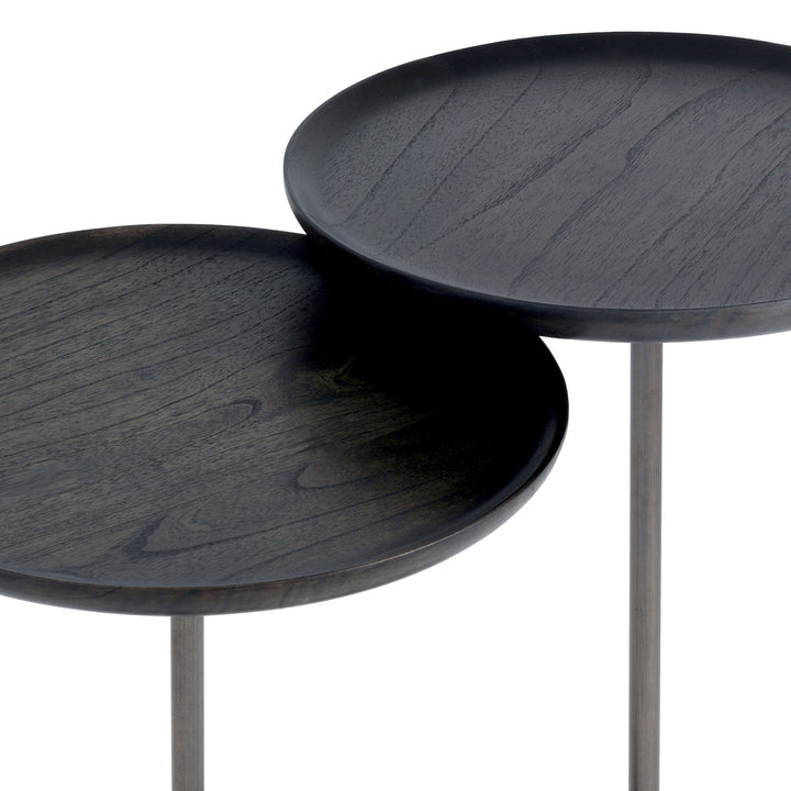 Eichholtz Bijzettafel Puglia Set van 2 Grey Marble Mocha