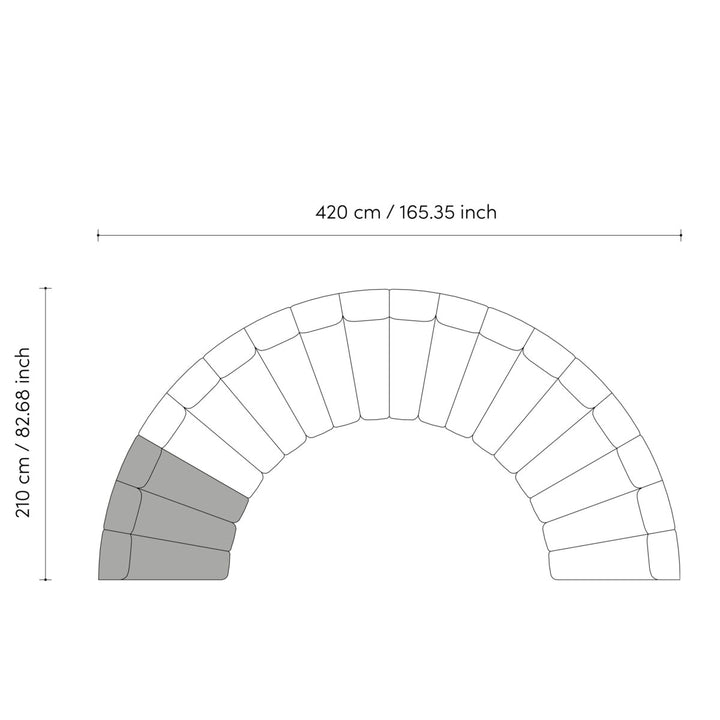 Eichholtz Bankmodule Lando Wit