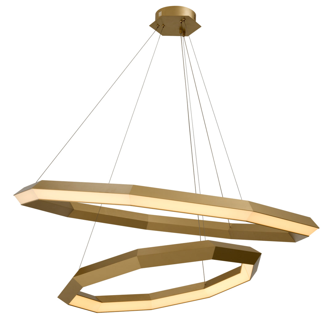 Eichholtz Chandelier Helvetia L Antique Brass