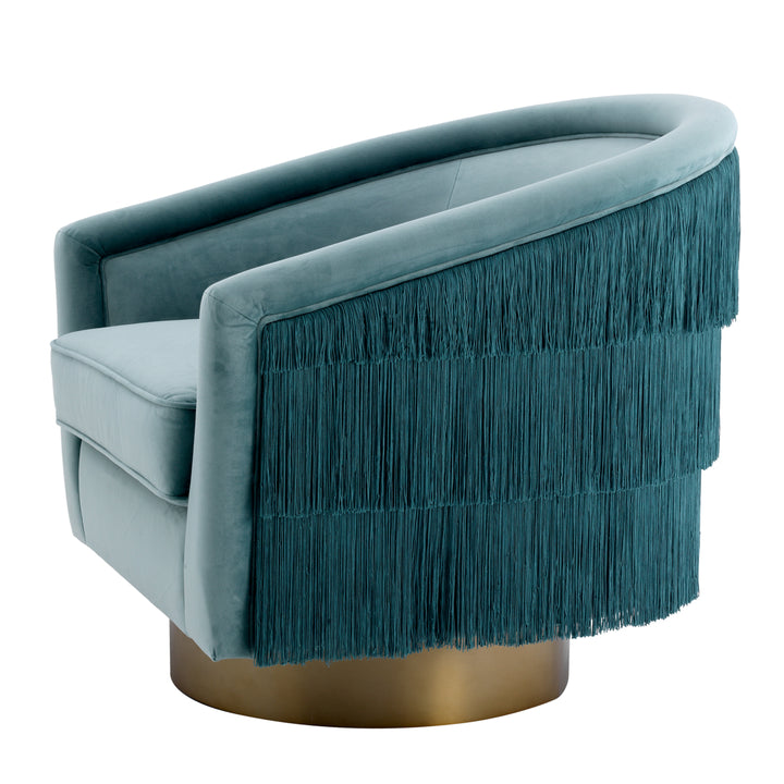 Eichholtz Draaifauteuil Le Vante Savona Blue Velvet