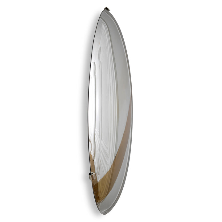 Eichholtz Wandobject Cleveland Convex Mirror Glass Gold Stripe
