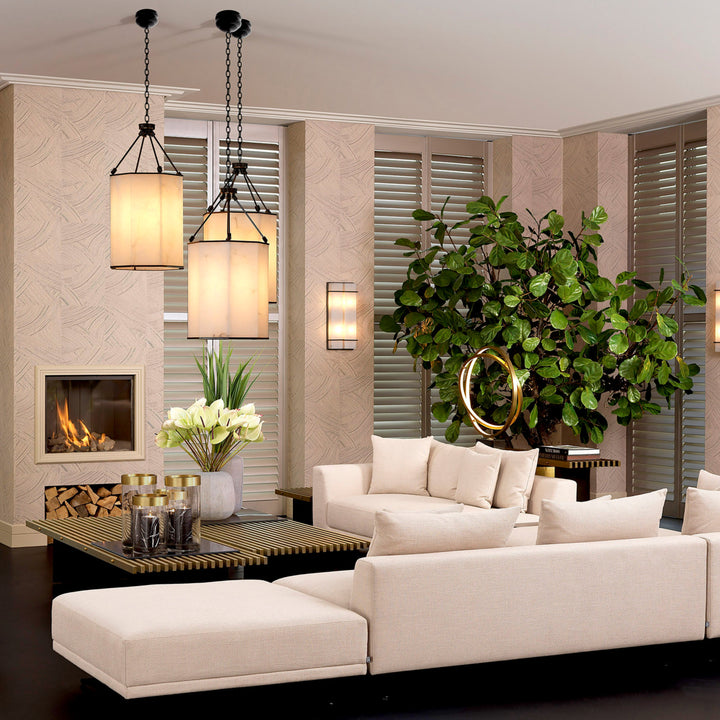 Eichholtz Lantaarn Victoire L Bronze Highlight Alabaster