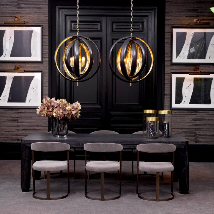 Eichholtz Eettafel Atelier S Charcoal Grey Oak